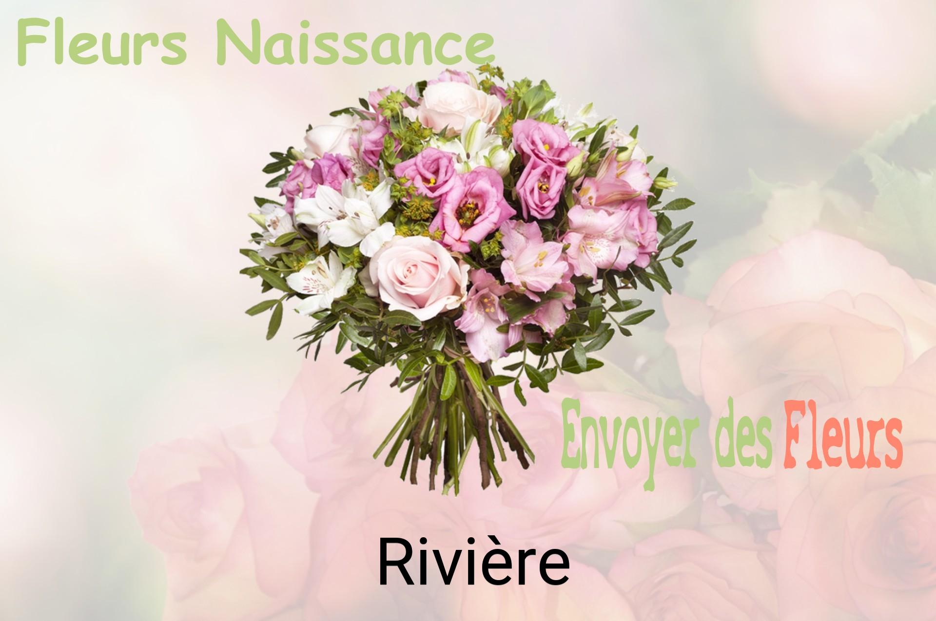 Bouquet de fleurs de naissance livré à Rivière